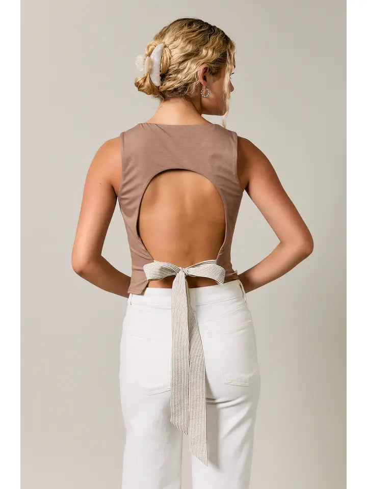 The Mocha Tie Back
