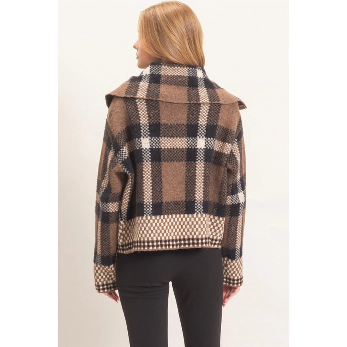 The Plaid Zip Up