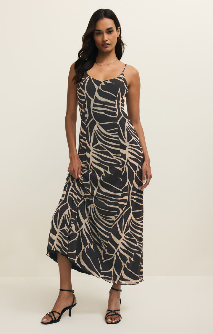 Charisma Tova Palm Midi Dress