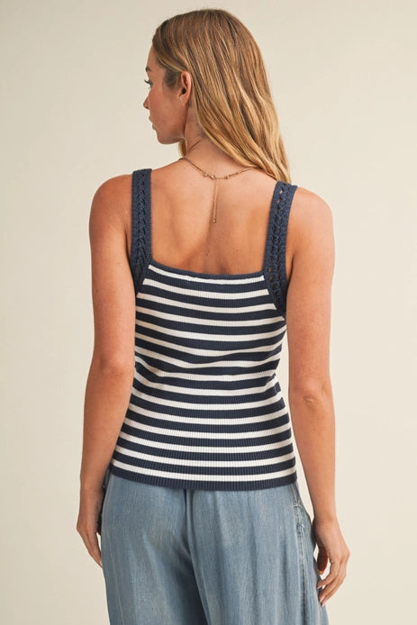 Midnight Stripe Tank