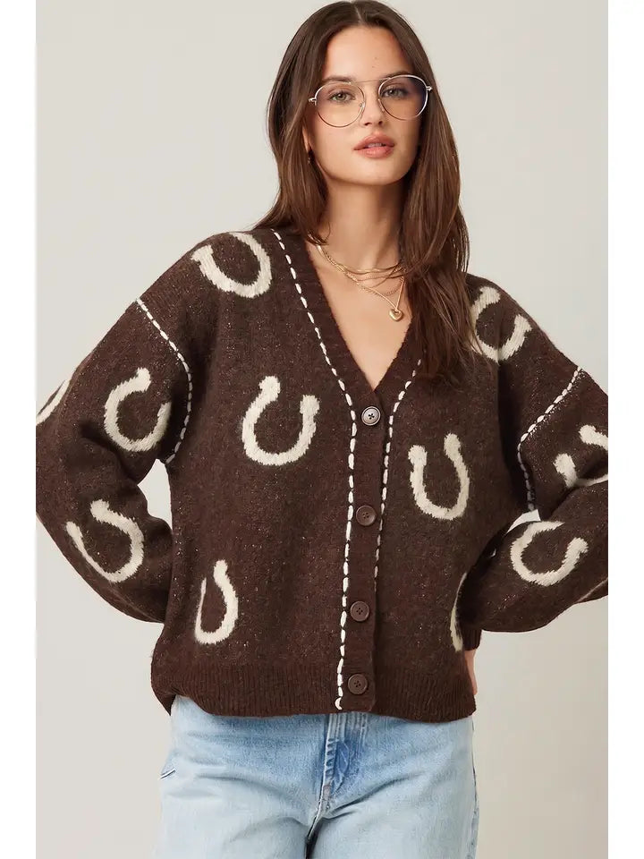 Western Horseshoe Cardigan