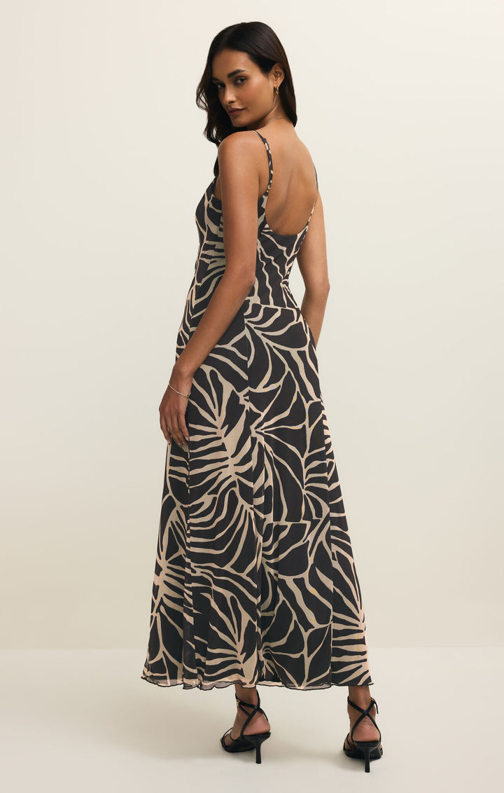 Charisma Tova Palm Midi Dress