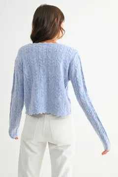 Scallop Hem Knit