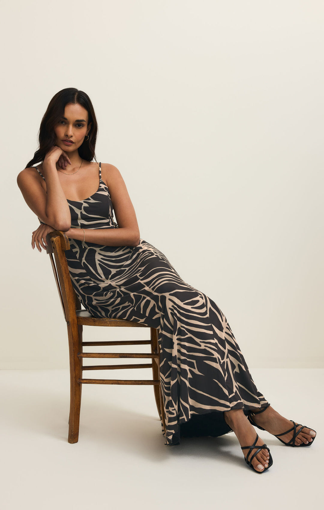 Charisma Tova Palm Midi Dress