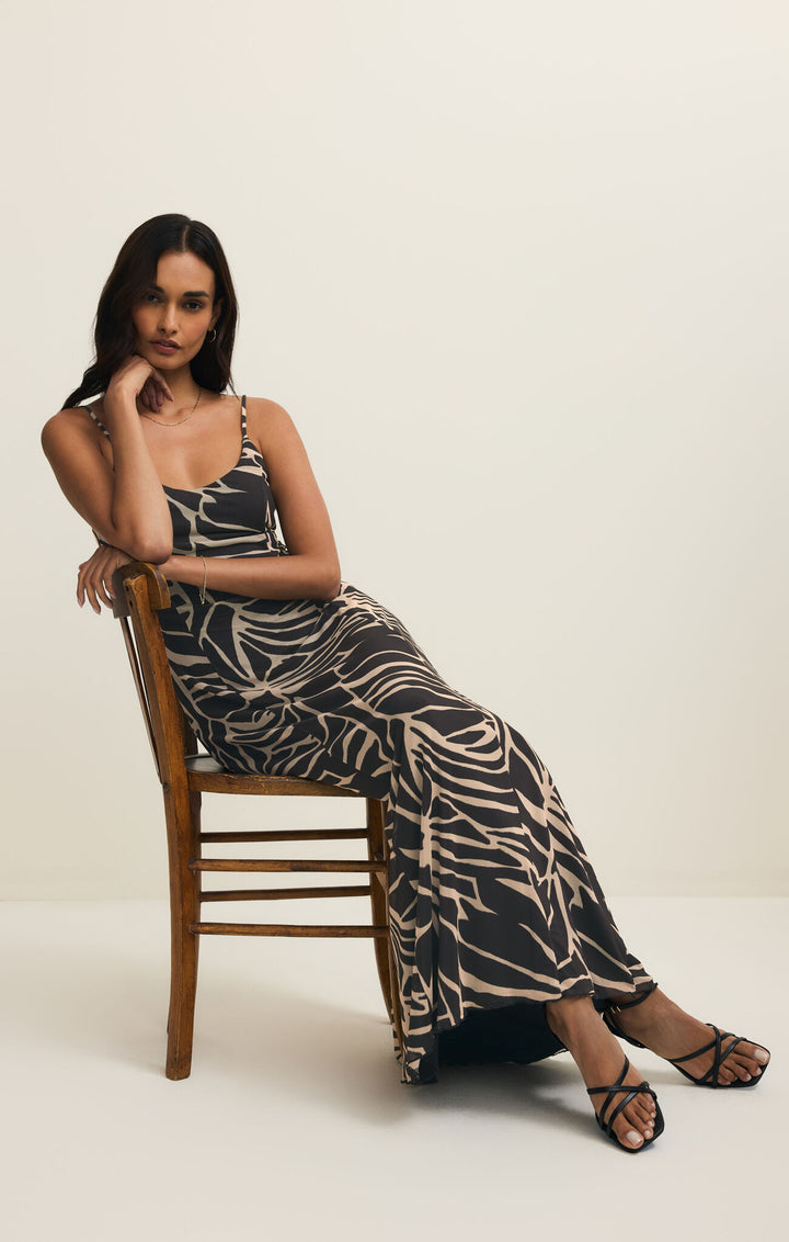 Charisma Tova Palm Midi Dress