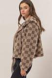 Sherpa Checkered Hoodie