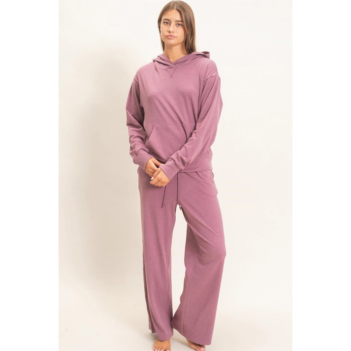 Plum Long Sleeve Hoodie