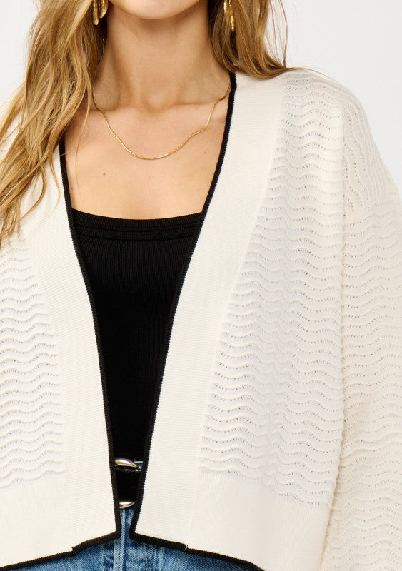 The Pointelle Knit Cardigan