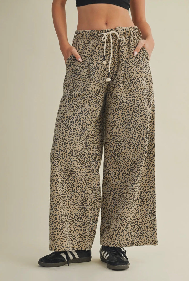 The Leopard Wide Leg