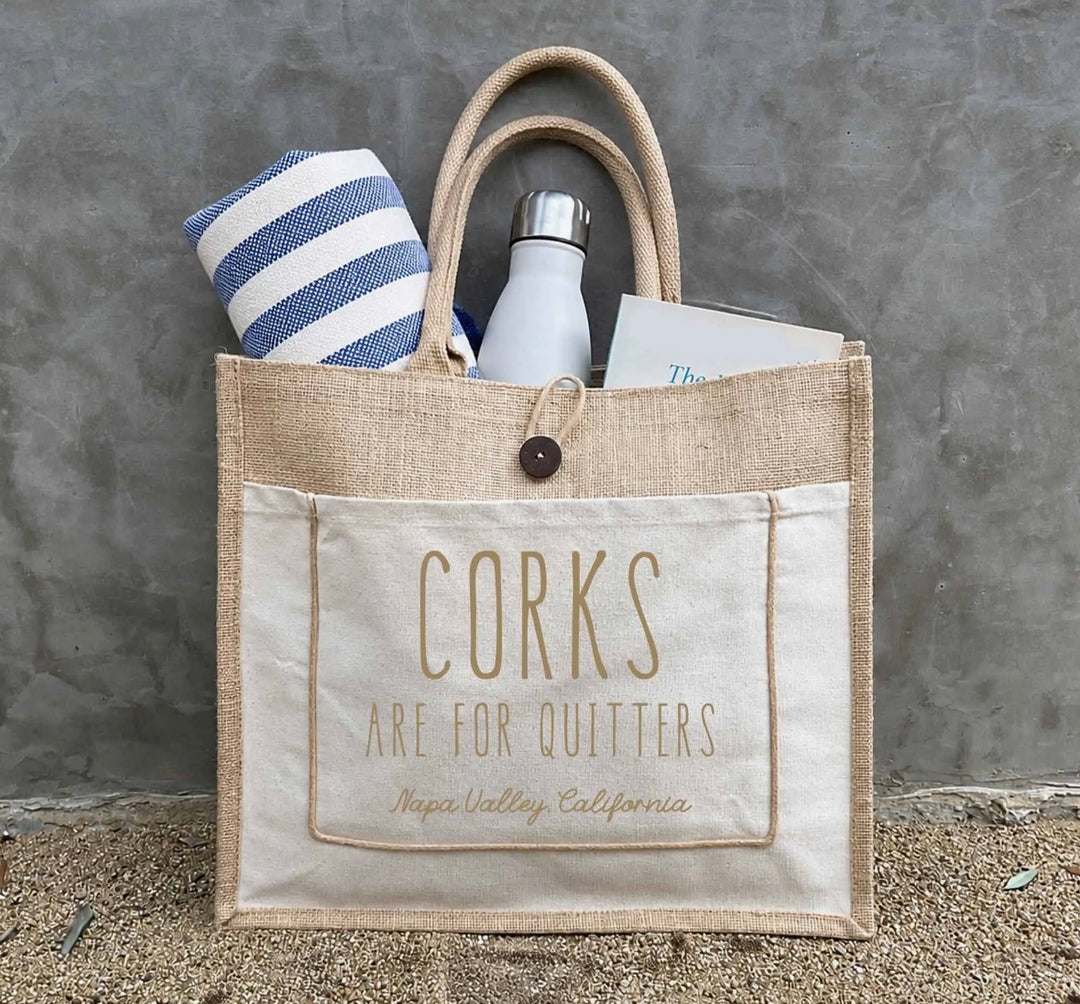 Corks are for Quitters Tote