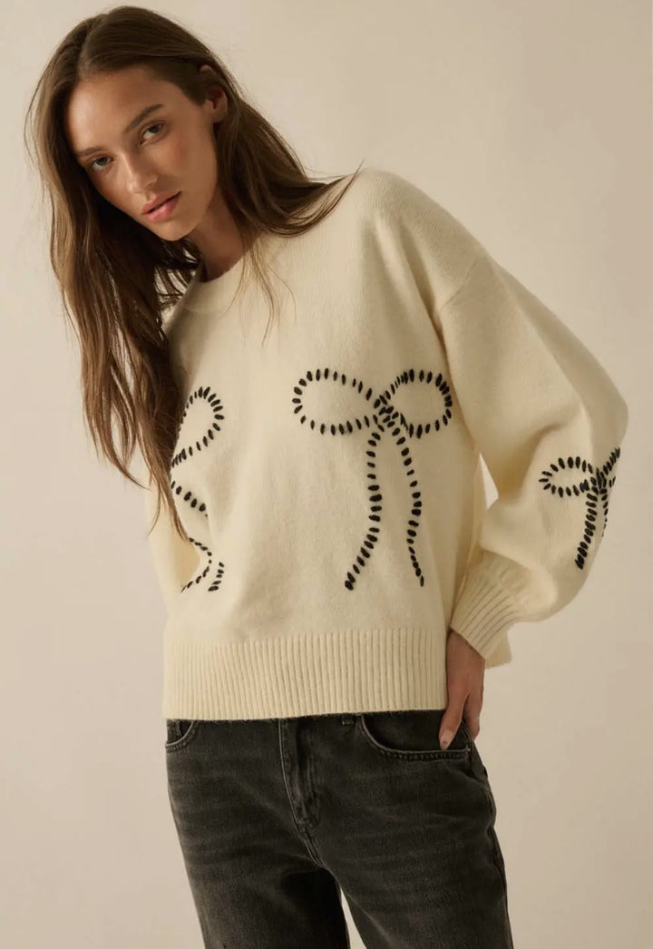 The Bow Bubble Knit