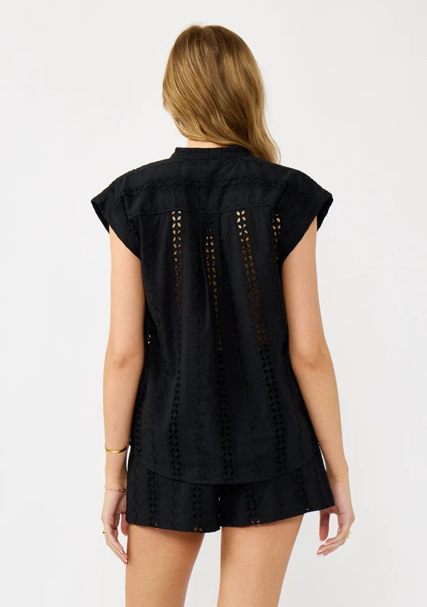 Beachfront Eyelet Top