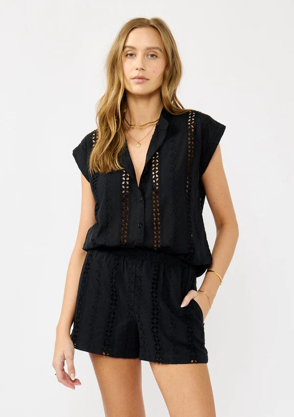 Beachfront Eyelet Top