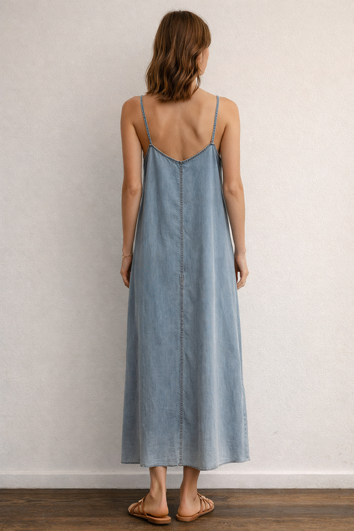 Denim Slip Dress