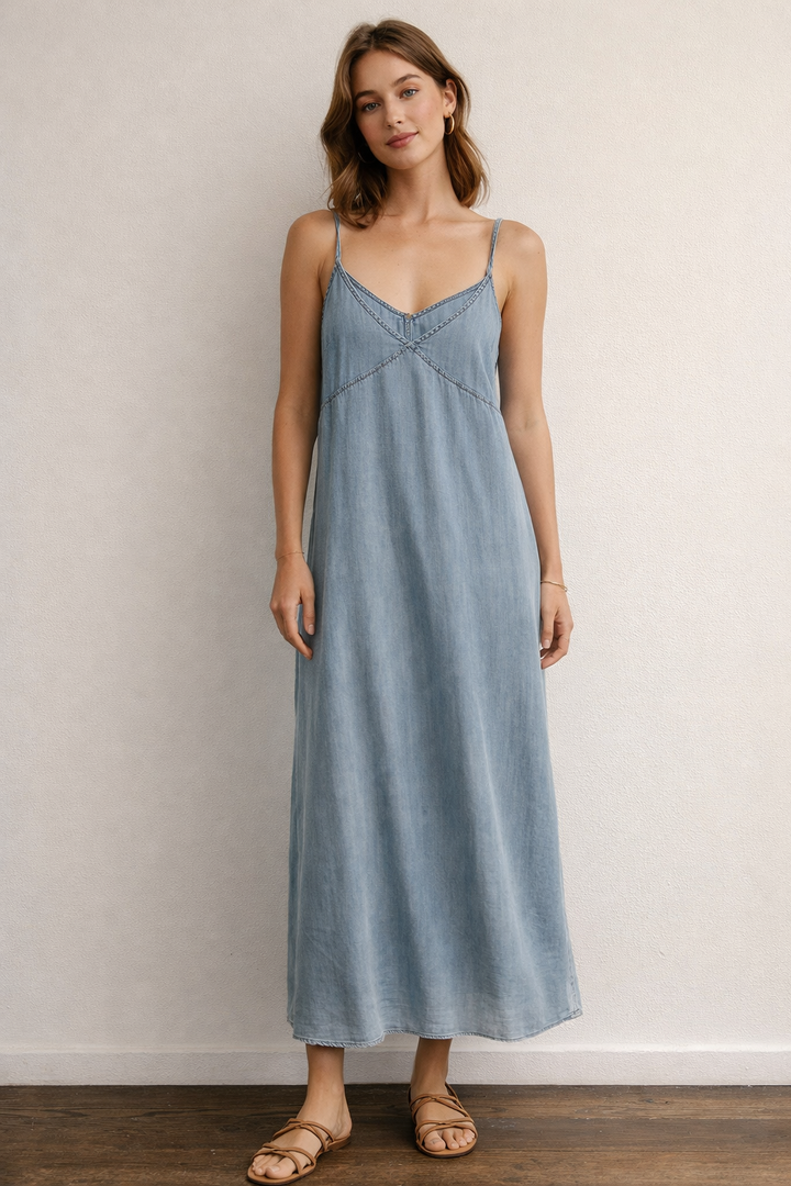 Denim Slip Dress