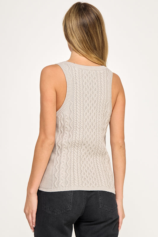 Cable Knit Tank