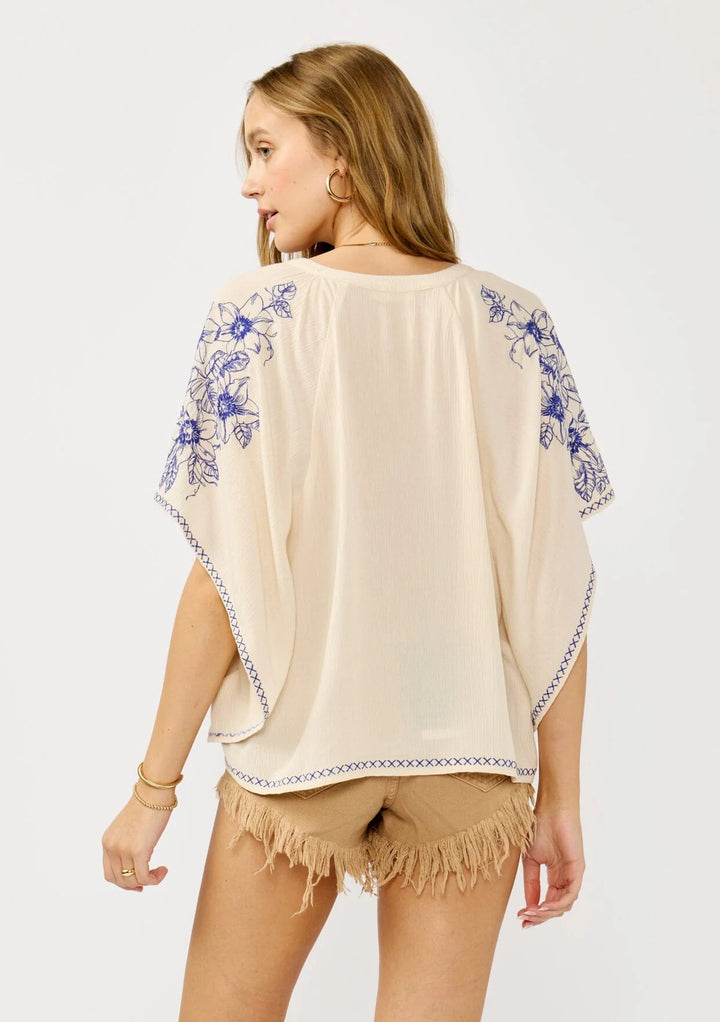 So Free Embroidered Top
