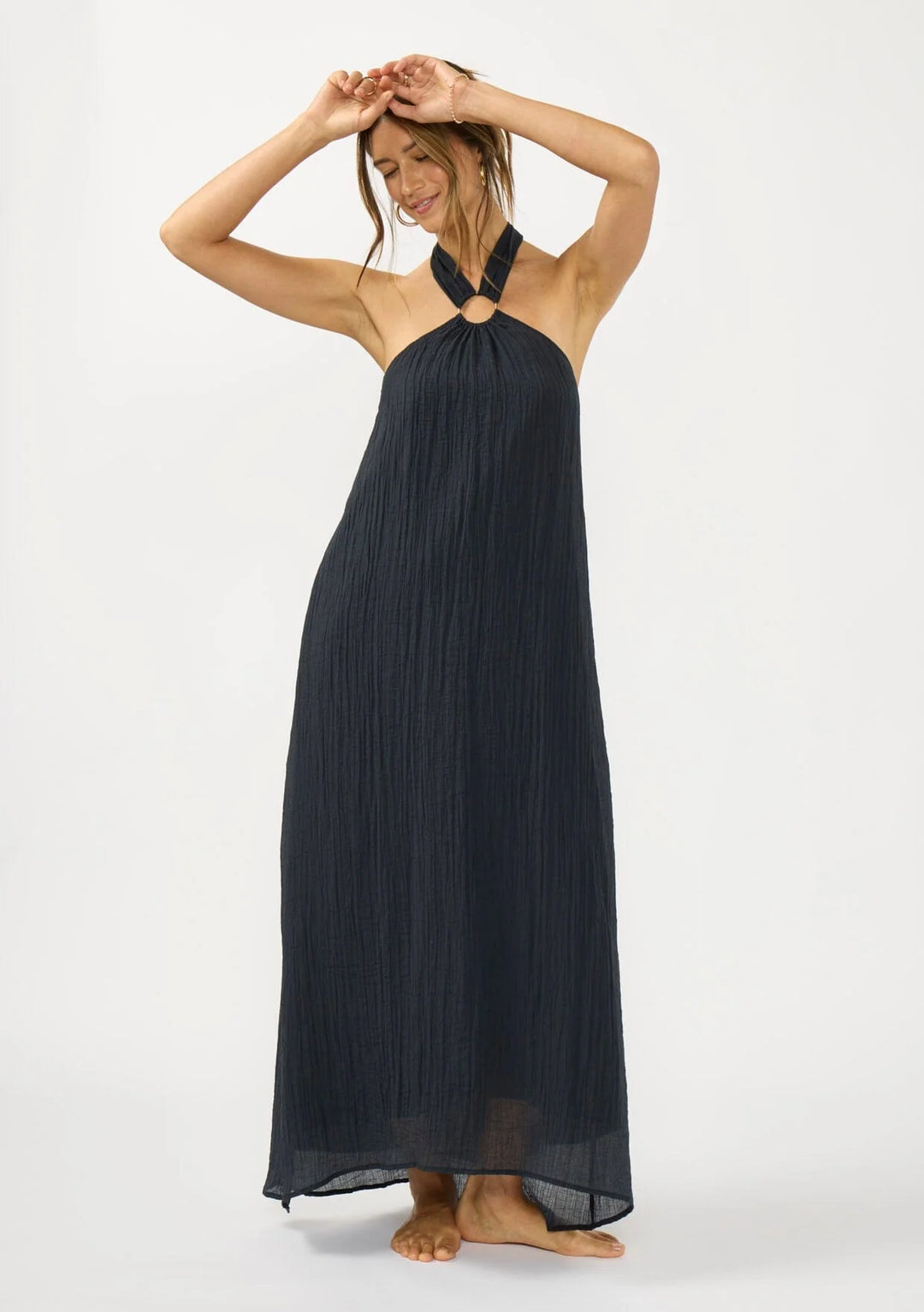 Slate Halter Maxi