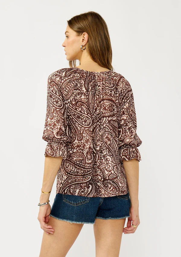 Sandswept Paisley Blouse