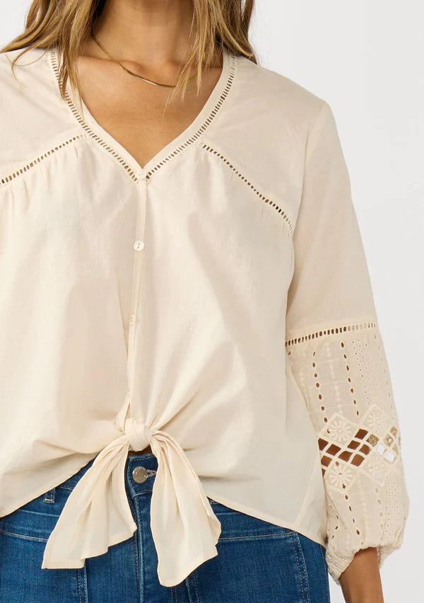 Rosalia Front Tie Blouse