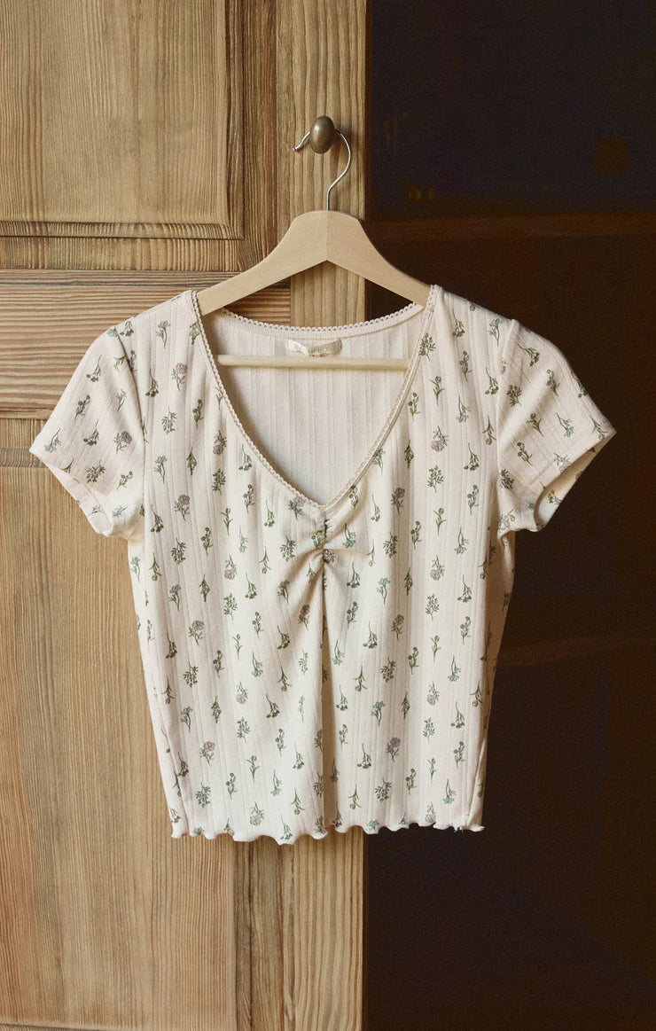 Montana Floral Top Crystal
