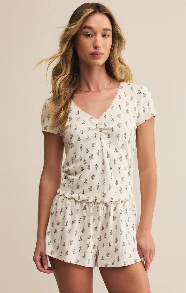 Montana Floral Top Crystal