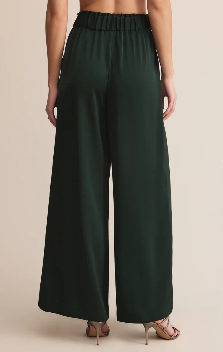 Isolde Satin Pant Garland Green