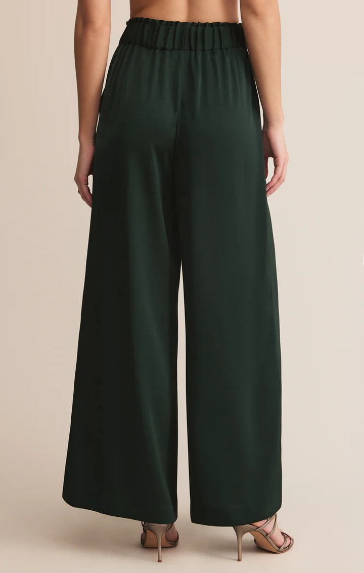 Isolde Satin Pant Garland Green