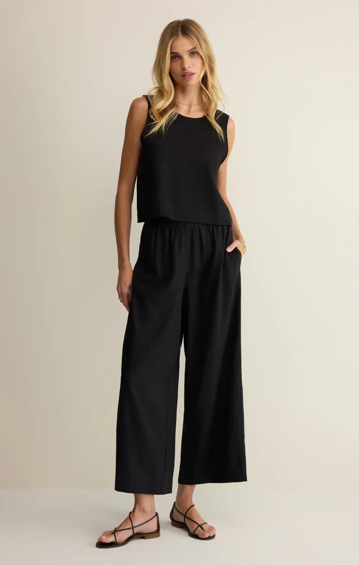 Scout Linen Pant - Black