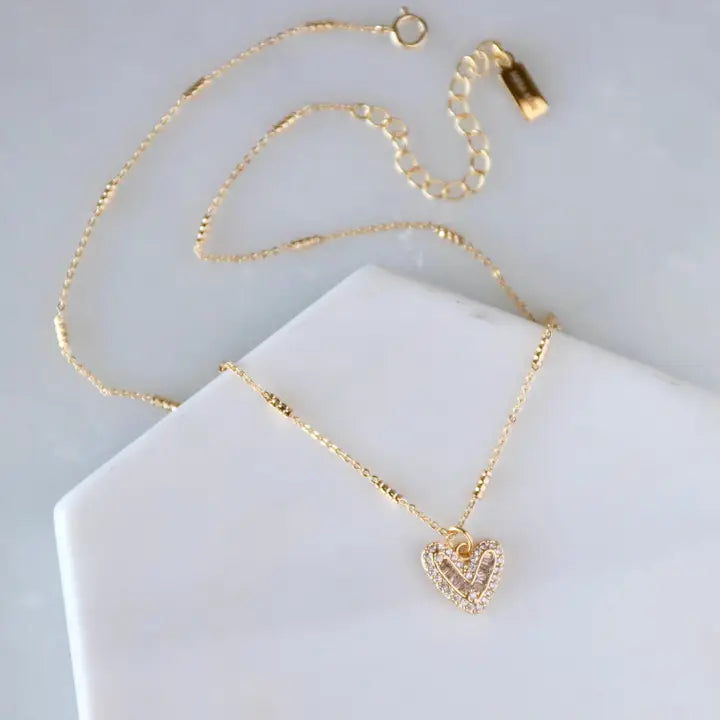 The Bling Heart Necklace