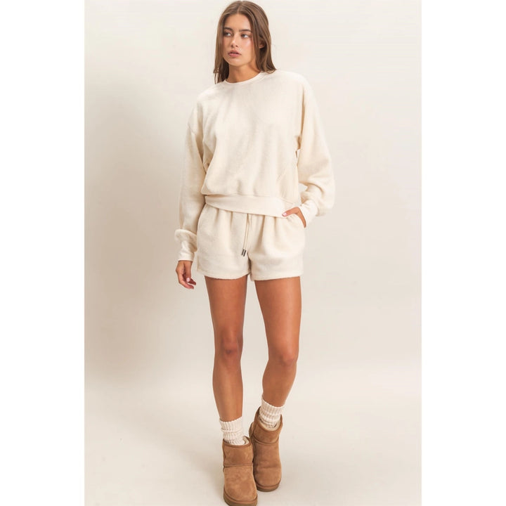 Contrast Crewneck Sweatshirt
