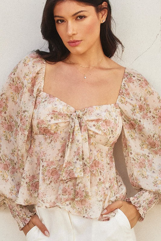 Floral Chiffon Blouse