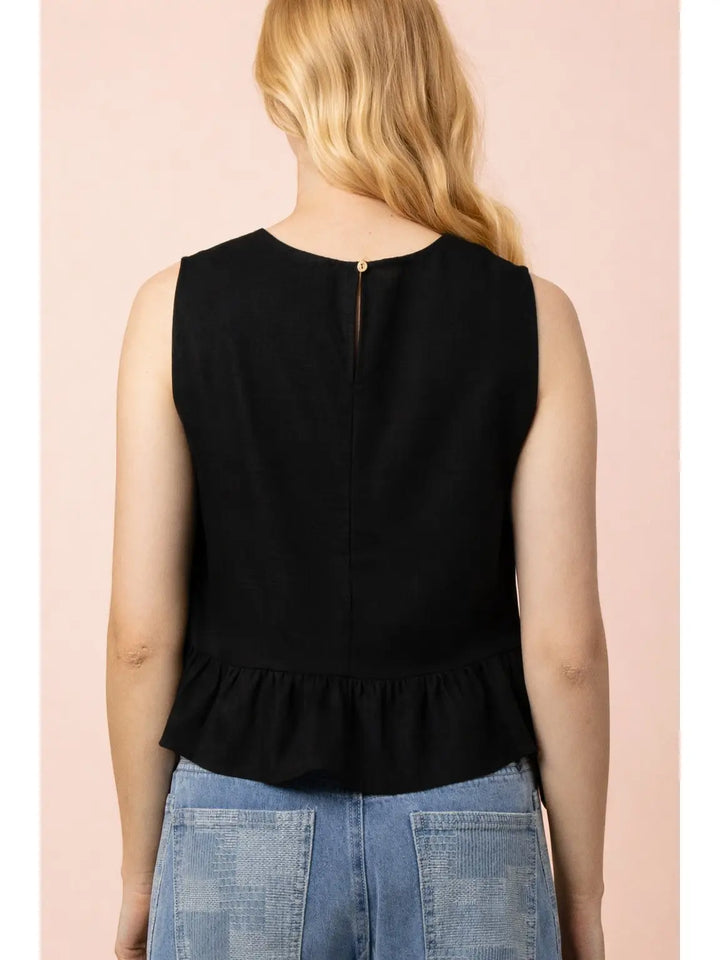 Ruffle Detail Tank