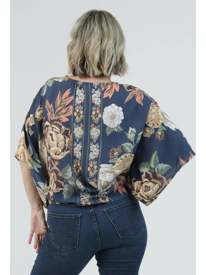 The Indigo Floral Blouse