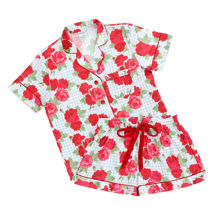Red Rose PJ Set