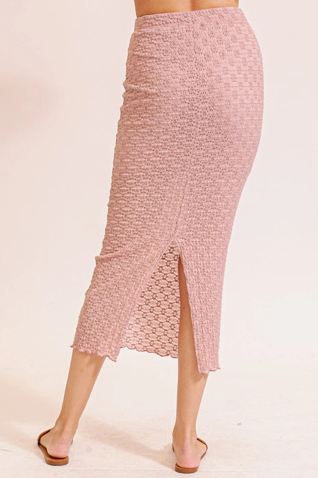 Textured Maxi Skirt