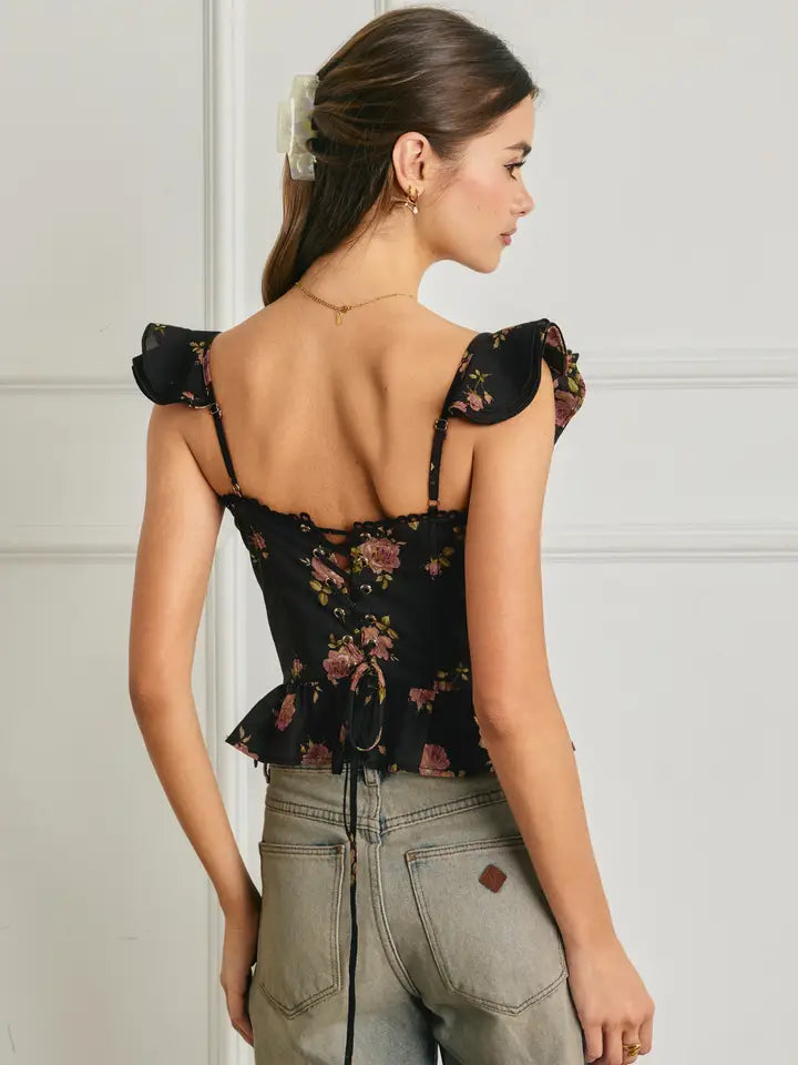 Floral Lace Corset