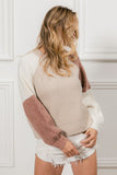 The Mauve Colorblock Knit