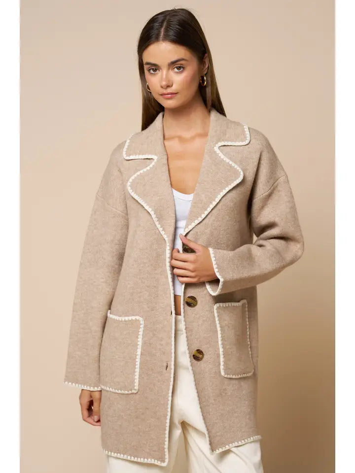 The Contrast Trim Coat