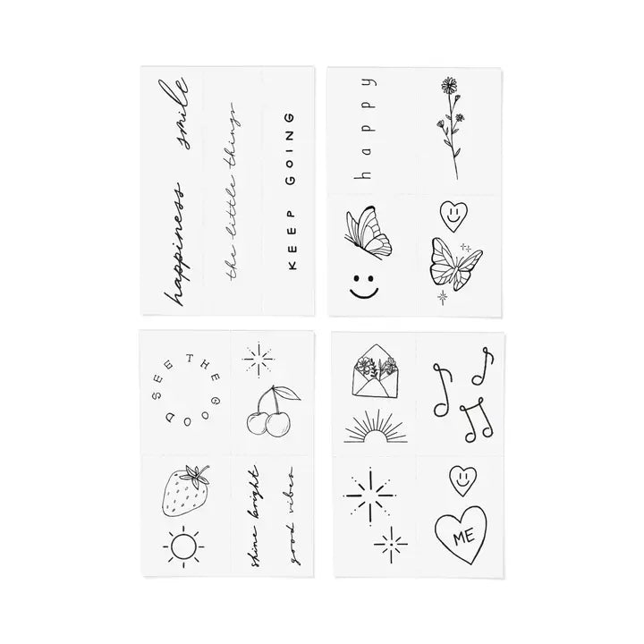 Inked by Dani Temporary Tattoo Set