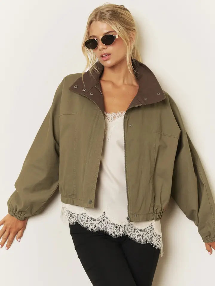 The Contrast Bomber Jacket