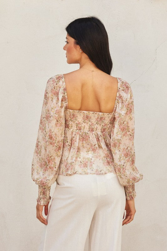 Floral Chiffon Blouse