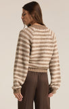 Este Metallic Stripe Sweater