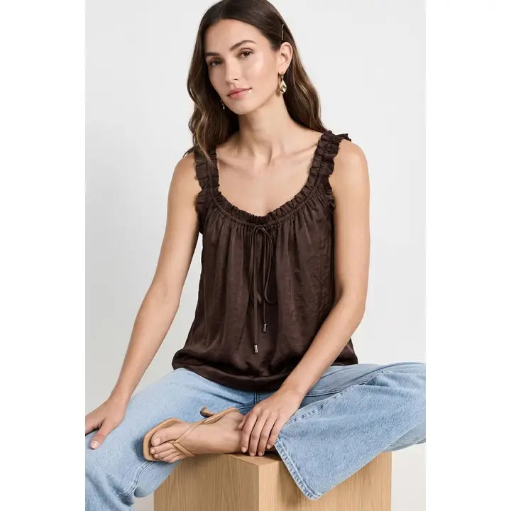 Ruffle Trim Tank