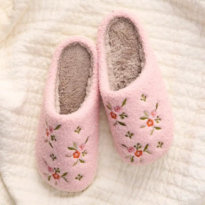 Dainty Floral Slippers