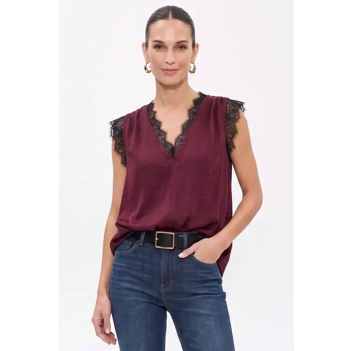 The Lilla Blouse - Wine
