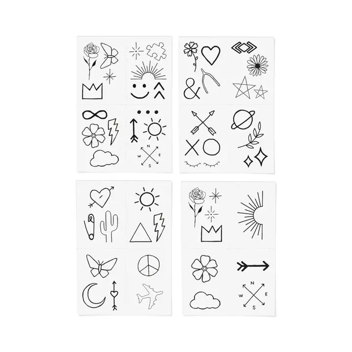 Inked by Dani Temporary Tattoo Set