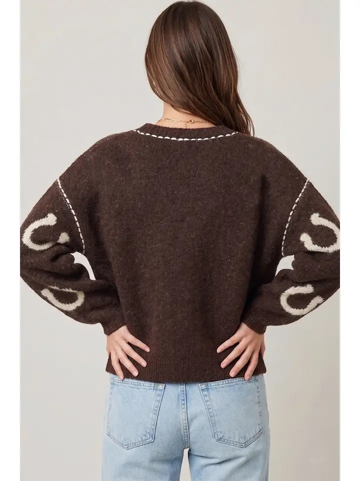 Western Horseshoe Cardigan