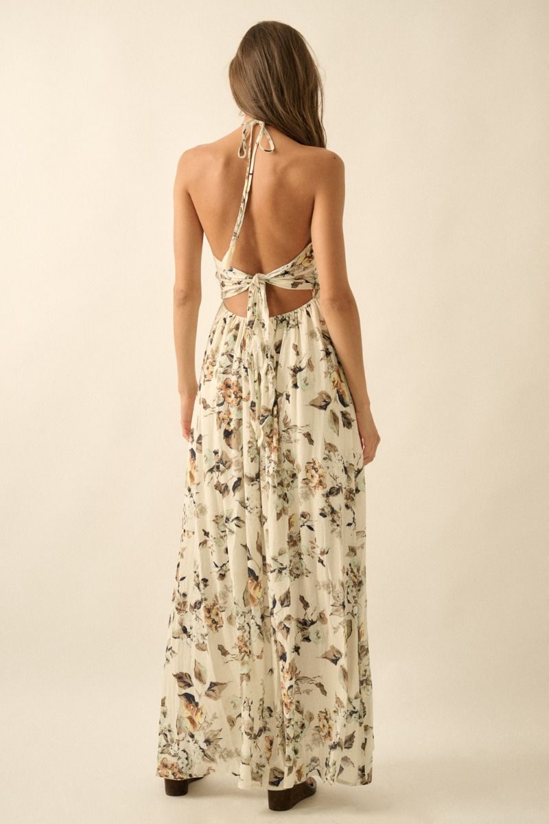 The Crepe Floral Maxi