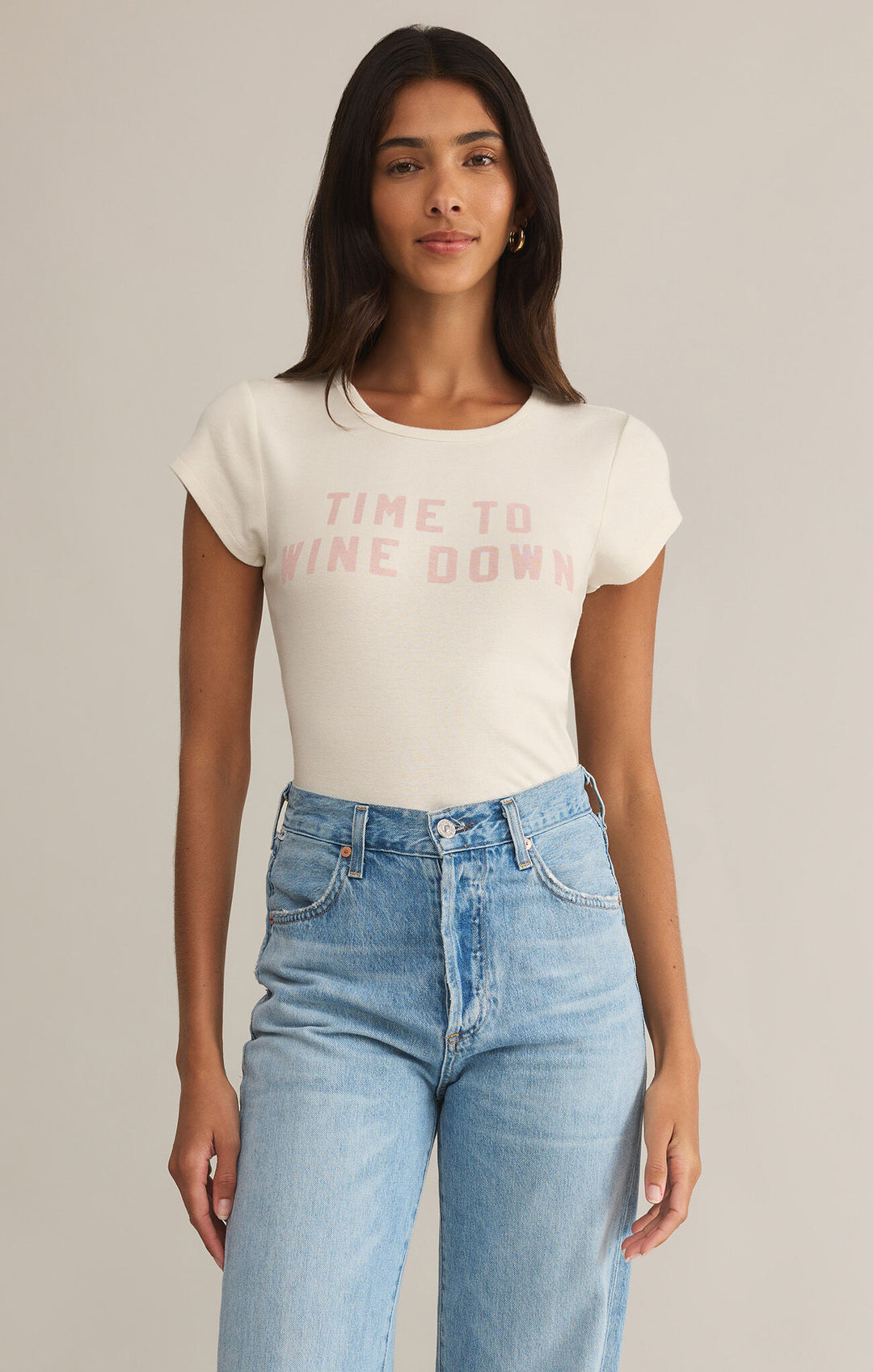 Wine Down Cheeky Tee